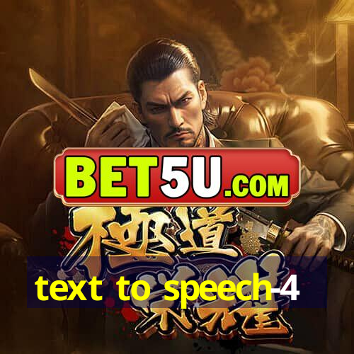 text to speech